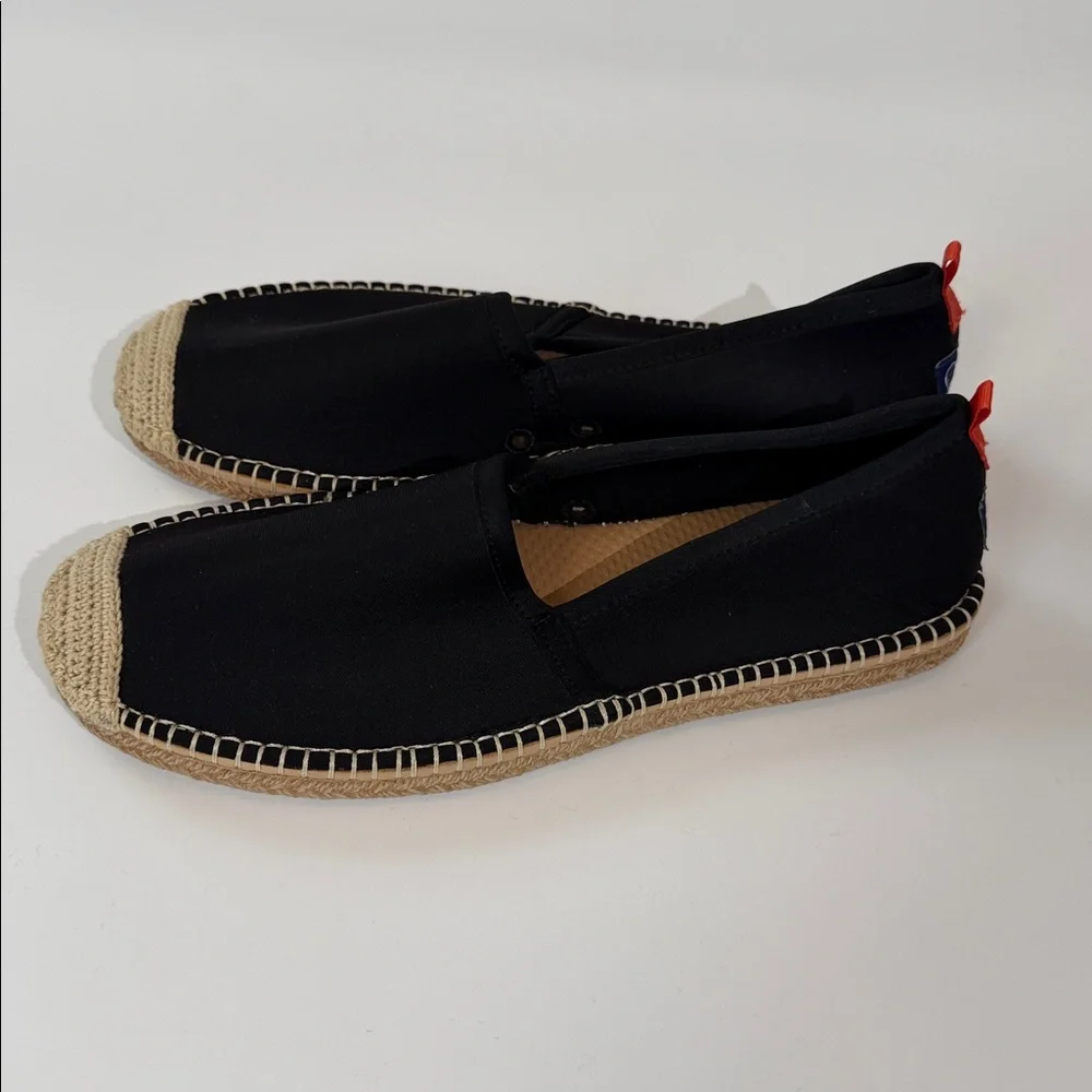 Sea Star Beachwear Espadrilles Size 9 Black